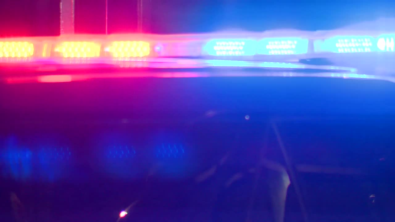 Emergency vehicle responding to fire accident